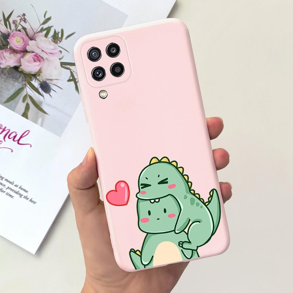 Custodia per Telefono Samsung Galaxy M22 Samsung M22 F22 SM-M225F E225F Gatto Carino Cartone Animato Colore Caramella Silicone Morbido Copertura Posteriore