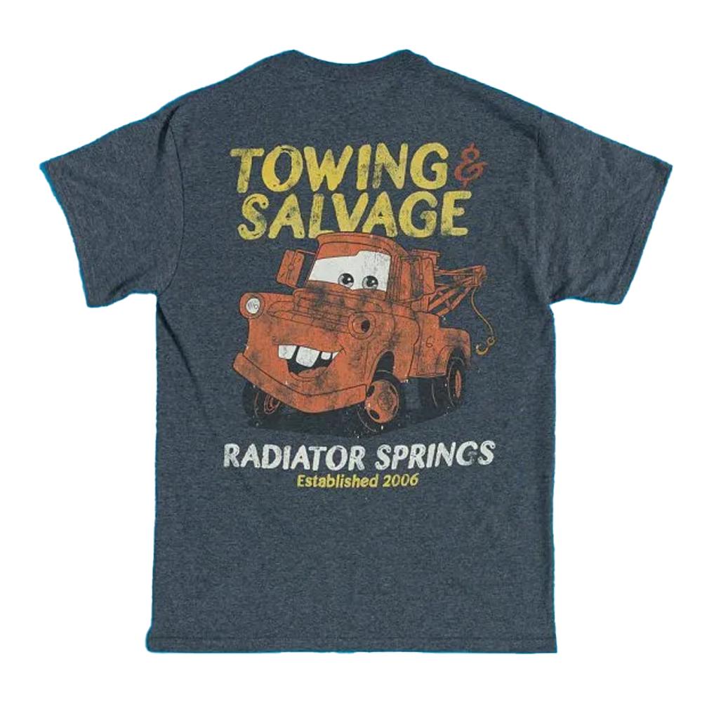 Cars Unisex Adult Towing And Salvage Tow Mater Back Print T-Shirt