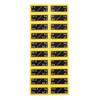 Clear Number Weight Labels for Fitness Gear Easy Application and Removal