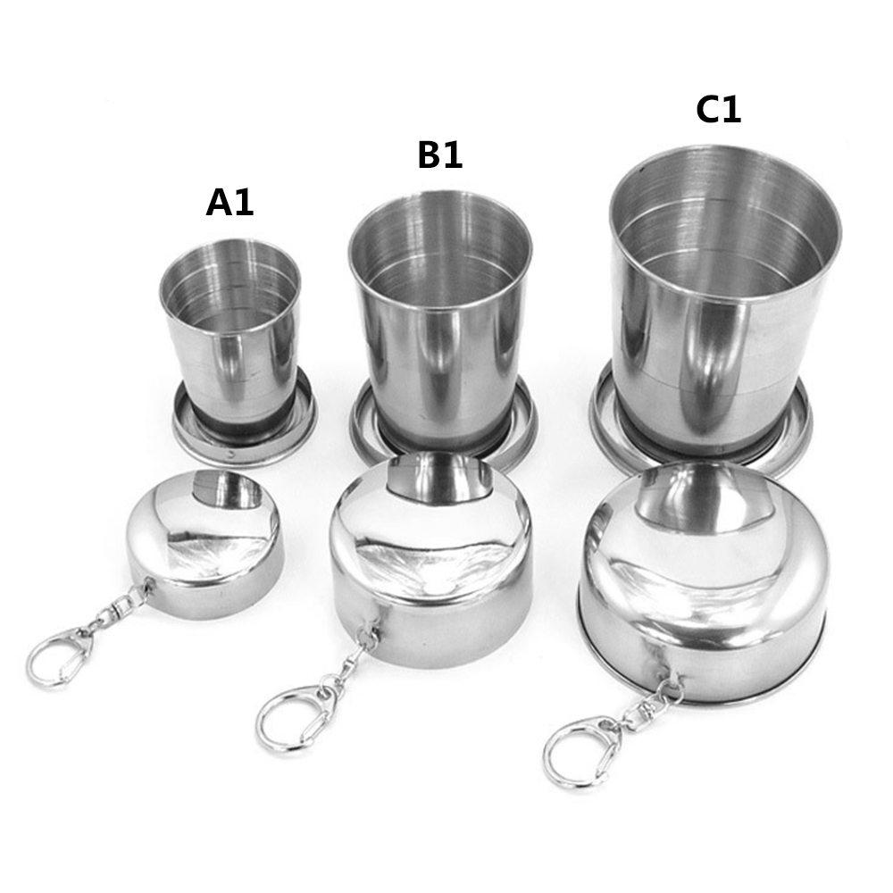 Mini Retractable Folding Cup Telescopic Portable Collapsible Travel Camping HX Mini Retractable Folding Cup Telescopic Portable Collapsible Travel Camping HX