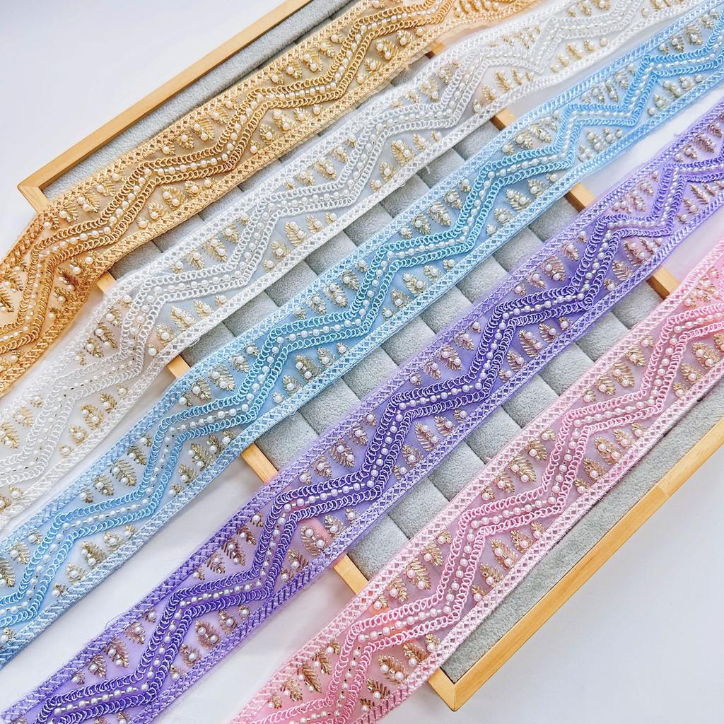 Western Regions Antique Clothing Clothing Hot Ethnic Style Solid Color Embroidered Beads Lace Hand Cuffs Belt Decorative Barcode