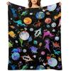 Dinosaurier Astronauten im Weltraum Überwurfdecke Quilt Sofabett Schöne Umzugsdecken