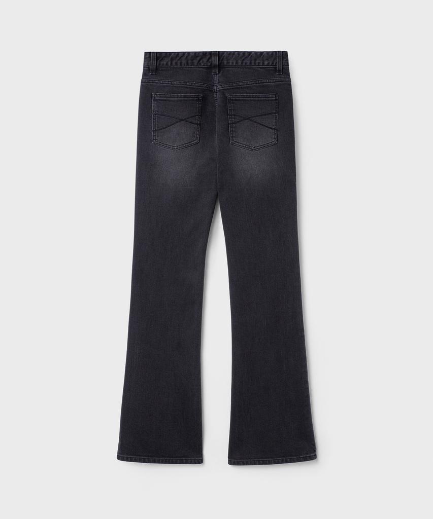 Bellie (W) True Flare Denim Pants - Black
