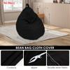 Großer Sitzsack Faulenzer Stuhl Sofabezug Couch Weich Flauschig Atmungsaktiv Erwachsener Kind Tatami Wohnzimmer Dekorativ Ohne Füllung