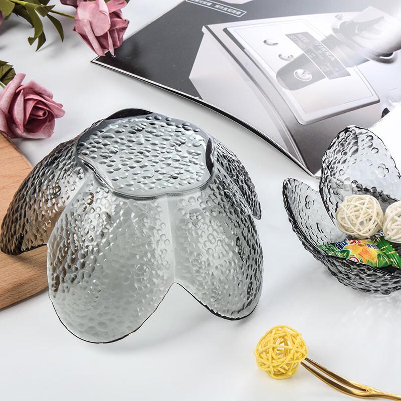 ZISIZ Hammered Glass Five-Petal Bowl Set