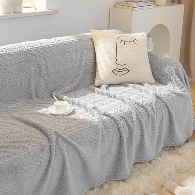 Plush Jacquard Anti-Scratching Sofa Cover Towel Simple Modern Sofa Cover Seat Cushions All-Season Cover Blanket