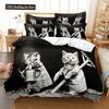 3D Cat Cute Kitten Pattern Duvet Cover Cat Kids Bedroom Decoration Cat Bedding Set For Women Girls Boys Gifts With Zipper 3pcs