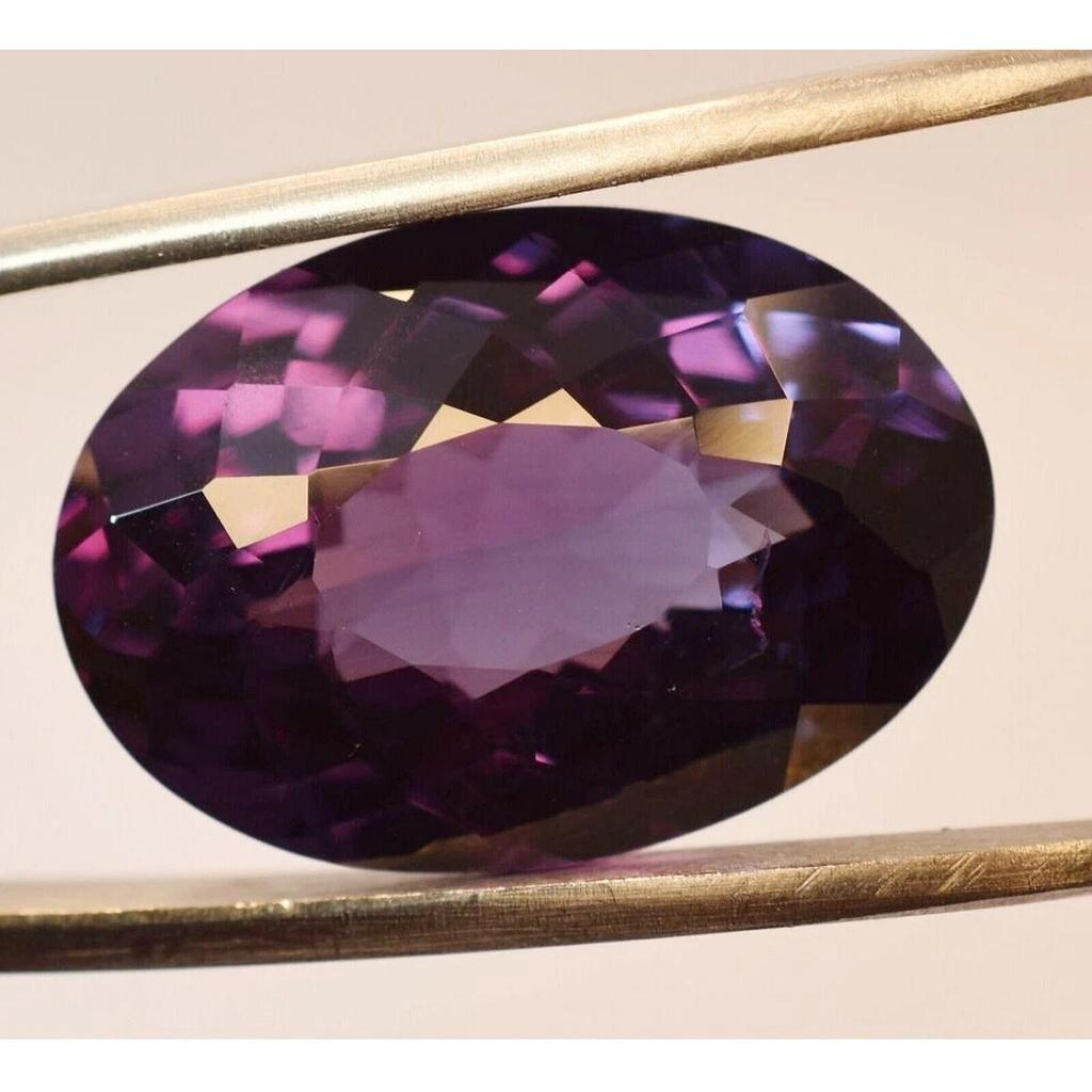 15+ Ct Natural Alexandrite Color Change Oval Cut Beautiful Certified Gemstone
