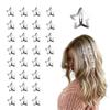 30 Stück Goldene Stern Haarspangen 1,2 Zoll Vintage Y2K Metall Druckspangen für Frauen Mädchen Hohl Punk Haaraccessoires