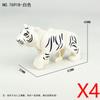 MOC Zwierzęta Zoo Klocki Słonie Tygrysy Słonie Małpy Łosie Niedźwiedzie Owce Wielbłąd Koń Krokodyl Lampart Mini Klocki DIY T11