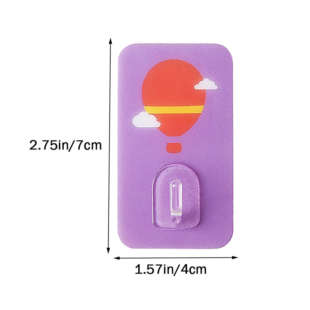 10Pcs Cartoon Hooks Wall-mounted Kitchen Traceless Wall Hook for Bedroom Living Room Toilet
