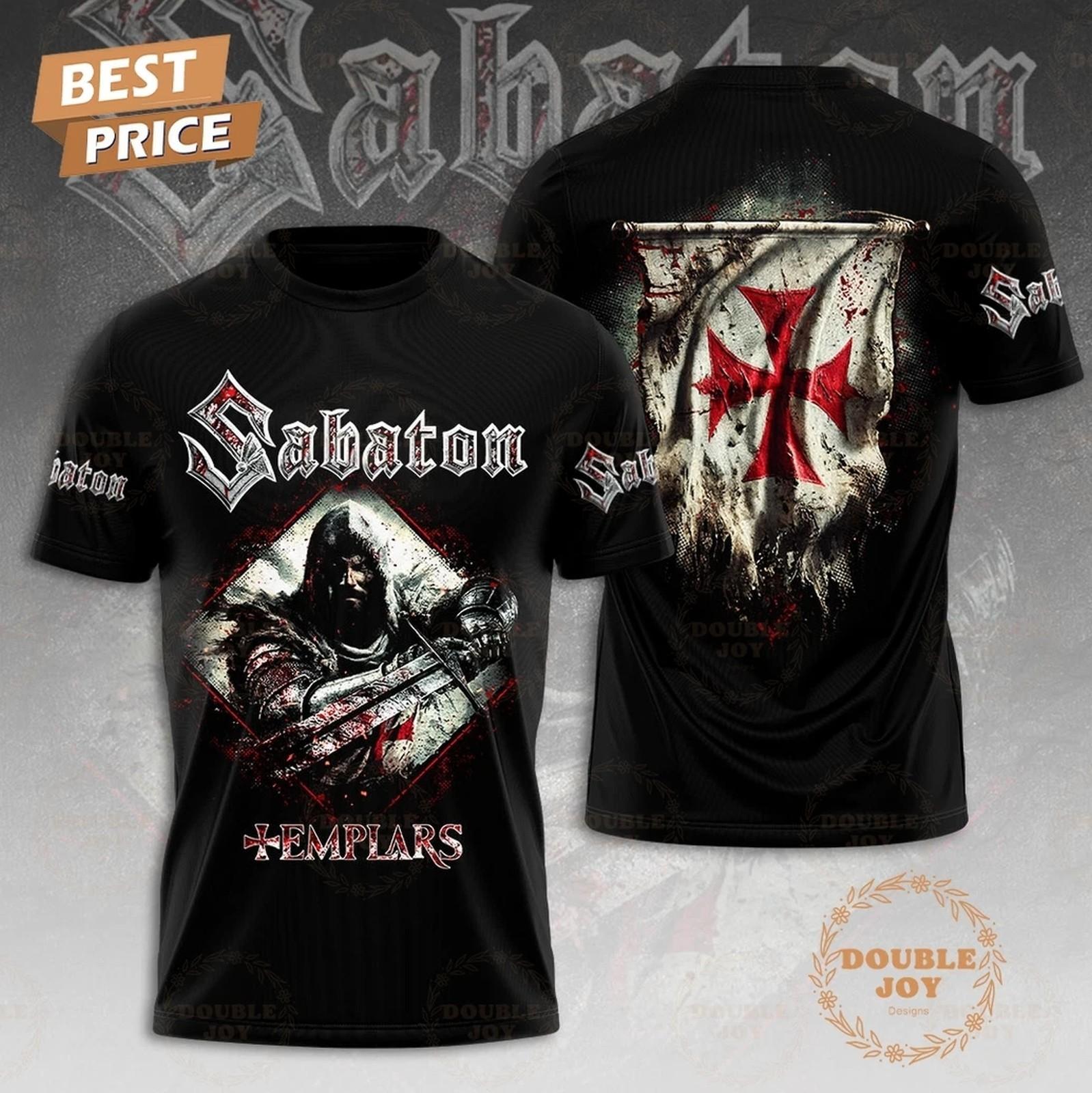 Sabaton Templars 2026 Limited Edition 3D T-Shirt M