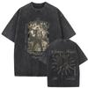 Men'S And Women'S Bizarre Adventure Graphic T-Shirt Cotton Street Wash Clothing Casual Vintage T-Shirt Anime Gu