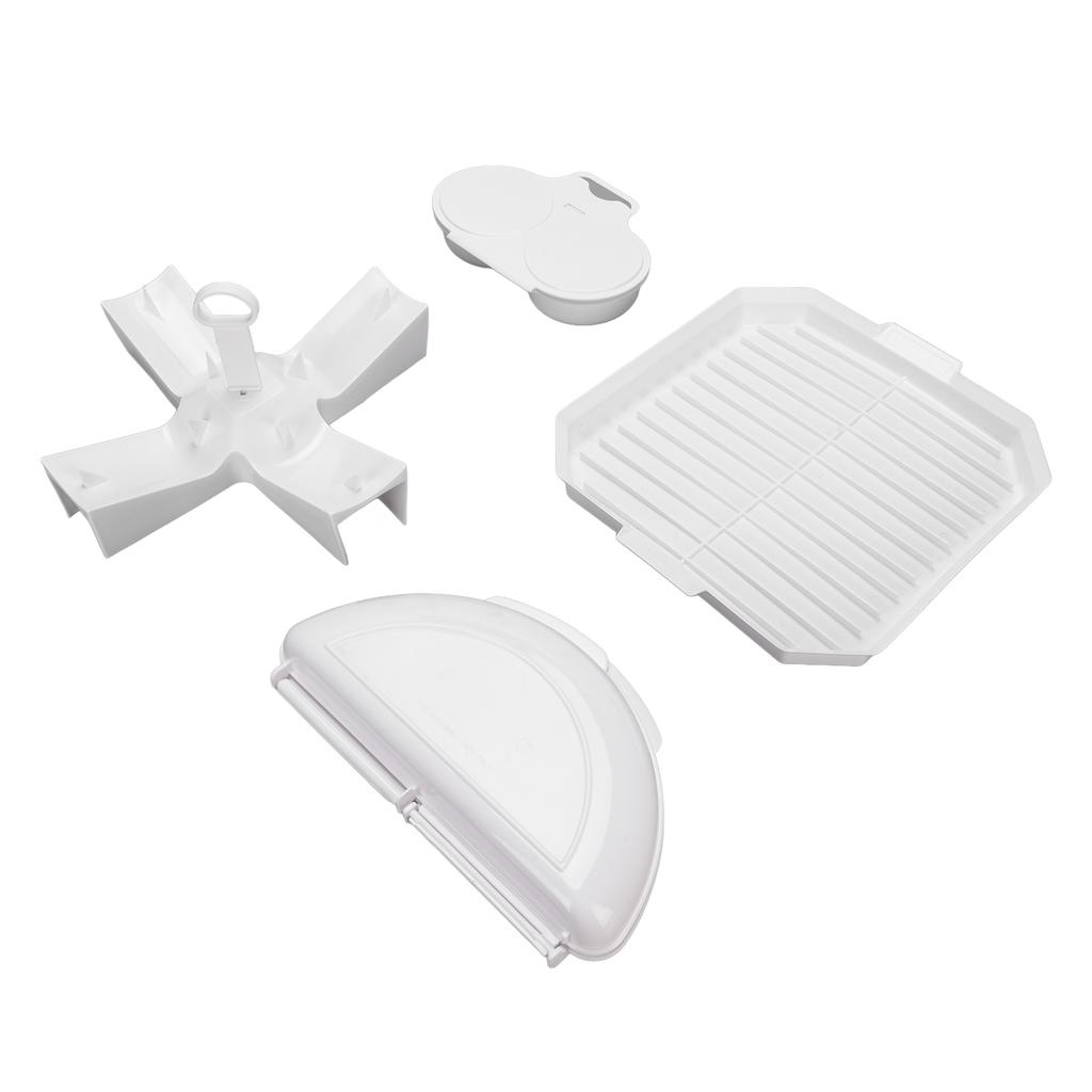 Microwave Cooking Set Bacon Tray Egg Cooker Potato Rack PP Microwave Accessories for Daily Meals
