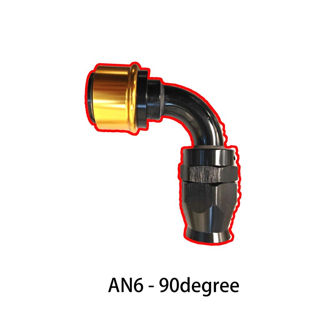 PTFE Quick Release AN Fittings -AN6-AN8-AN10-AN12-AN16 Swivel Fuel Hose End With ORB Adapter For PTFE Hose Straight/45/90Degree
