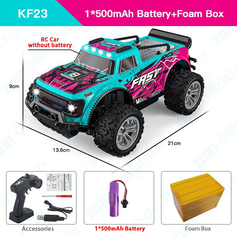 1:16/1:20 Alloy RC Car With LED Light 2.4G Off-Road  Remote Control Climbing Vehicle Outdoor Cars Toys Gifts for Children