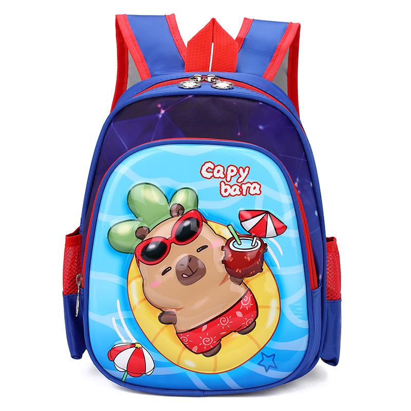 Kapibara children's schoolbag cute cute kindergarten schoolbag boys and girls backpack can do big goods