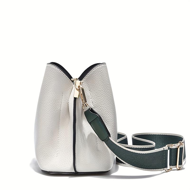 Elegant Women's Crossbody Bag, PU Leather Trendy Casual Shoulder Handbag/Purse, Versatile Fashion Bucket Bag
