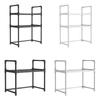 Sturdy PP Plastic Microwave Rack Practical Microwave Shelf Effective Stand Organizers For Home Storage Solution