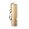 1 Gold Survival Whistle Keychain, Dual Tube Outdoor Survival and Rescue Whistle, Suitable for Outdoor Camping and Hiking