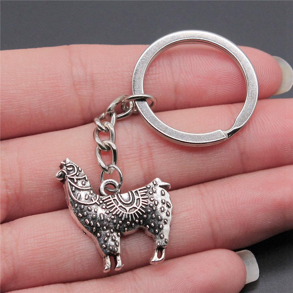 Poultry Farm Chicken Rooster Keychain for Men High Quality Initial New Year Gift Hip Hop Bag Accessory