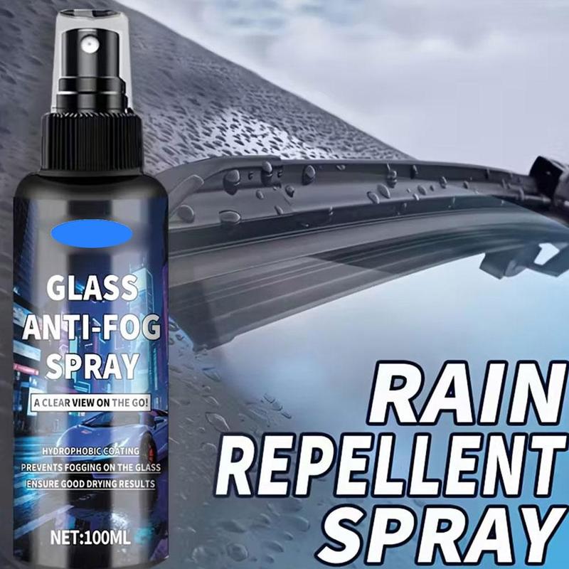 Long-lasting anti-fog spray, suitable for car glass and helmets, windshield and car window defogging agent, improve the cla T2B0