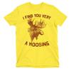 I FIND YOU VERY AMOOSING Mens Funny  T-Shirt Moose Animal Humour Slogan