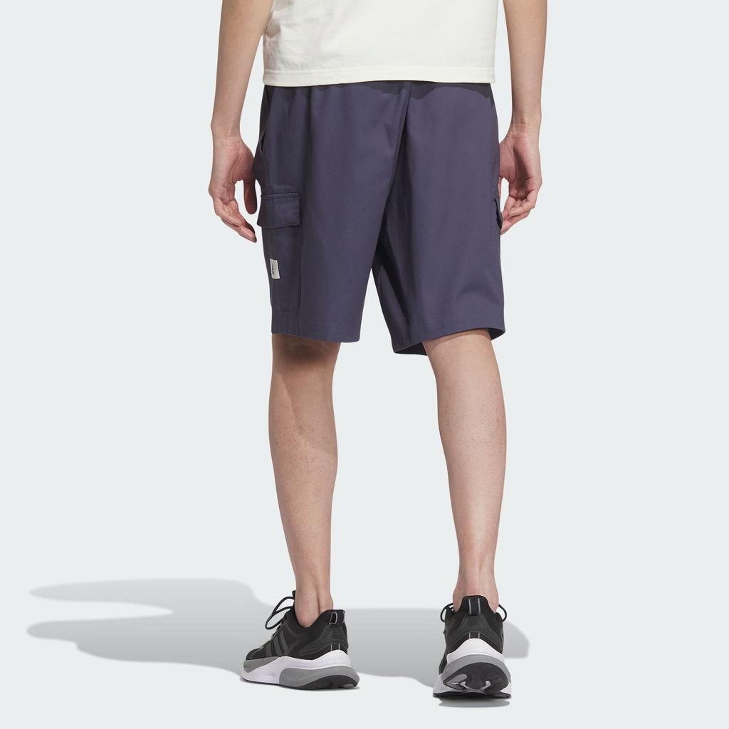 Adidas Sportswear Cargo Shorts With Logo Patch Men Bottoms Hidden-Cyan IS4939