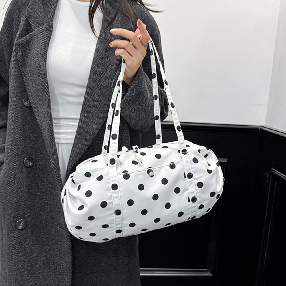 Lightweight Foldable Storage Bag Large Capacity Bowling Bag Fashion Nylon Handbag Women