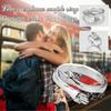 2 Pcs Hug Ring 925 Sterling Silver Plated Hand Rings For Women Girls, Adjustable