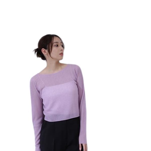 

Natural Beauty Basics Sheer Cropped Rib Knit Purple Sweater, Women s, фиолетовый