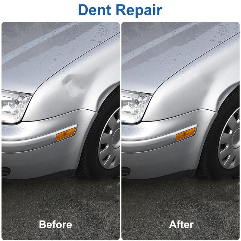 Car Dent Repair Tool Stainless Steel Z-Type Rubber Handle Leveling Flapping Pad Body Dent Removal Tool