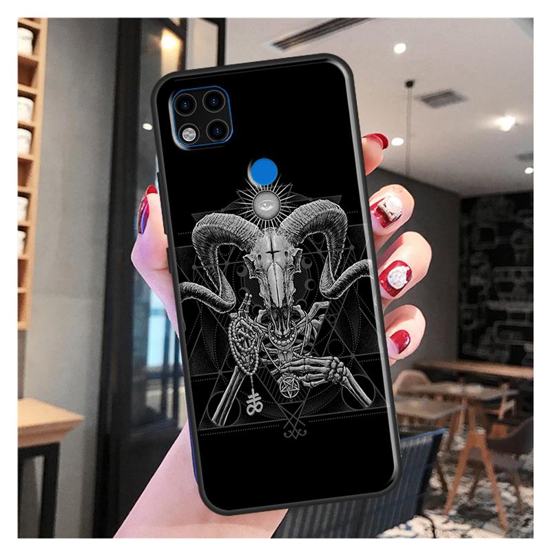 Pouzdro Satanic Demon pro Redmi 10 pro Xiaomi Redmi Note 11 Pro 8 9 10 Pro 8T 9S 10S 9A 9C 9T Cover Fundas