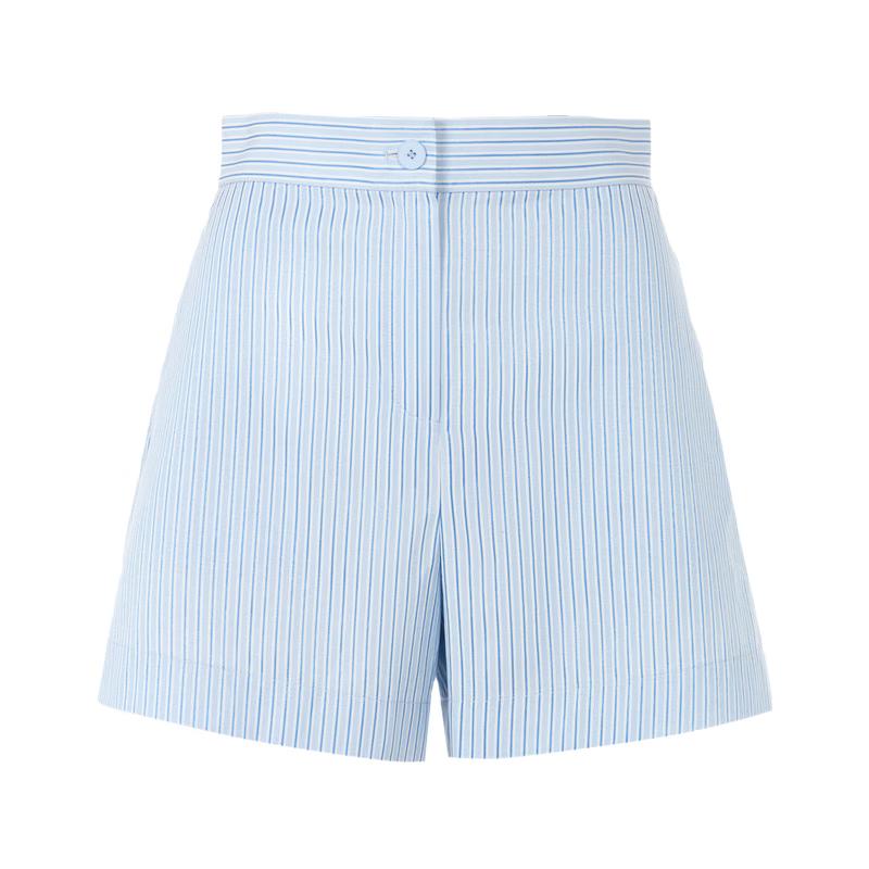 

Женские полосатые широкие повседневные шорты L