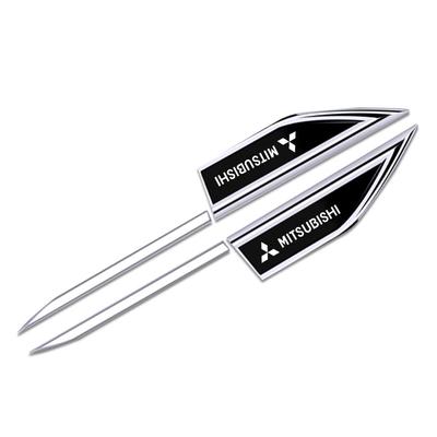 Auto Carrosserie Beschermende Metalen Sticker Auto Spatbord Zijblad Badge voor ASX Pajero Outlander L200 EVO Lancer EX Accessoires