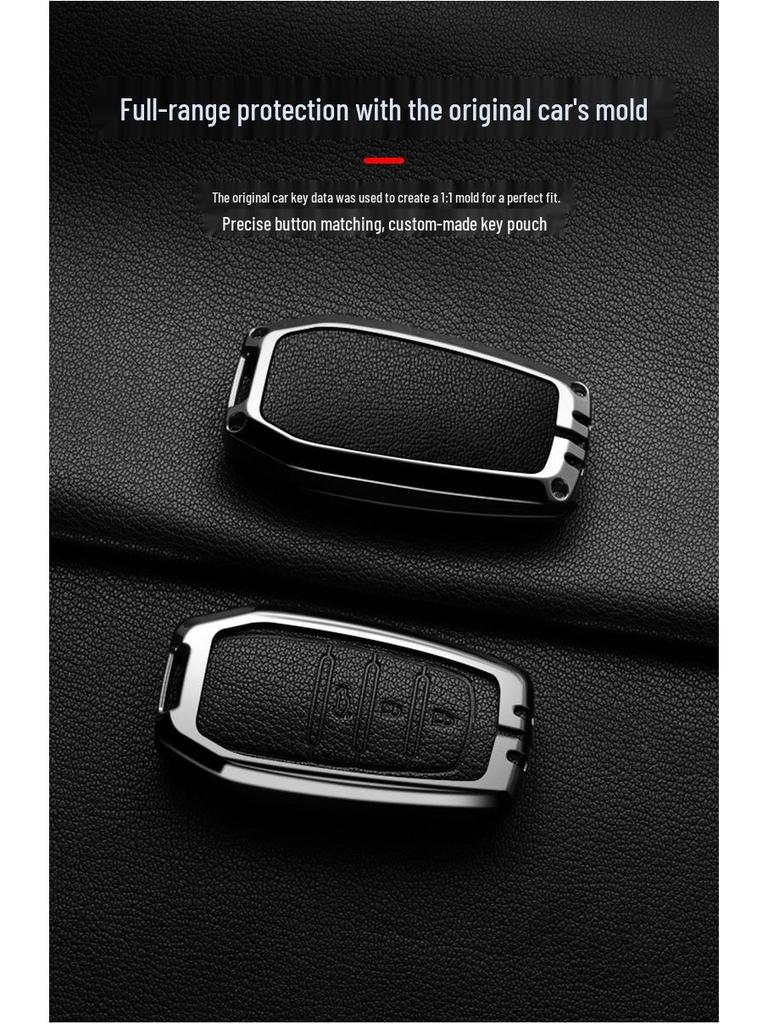 Metal Shell Key Case for Toyota Daihatsu Tanto LA600S/610S/150S & Proton Perodua