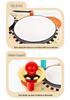 Children's Wooden Percussion Set: Multifunctional Rack, Drum, Xylophone & Castanets for Music Education