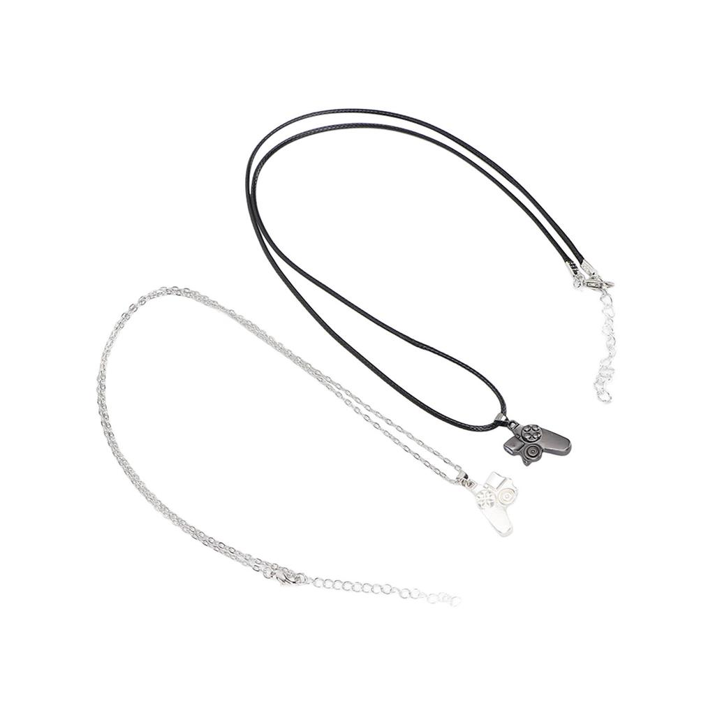 2pcs Exquisite Matching Controller Necklaces Magnetic Pendants Necklace Valentine S Day Necklace