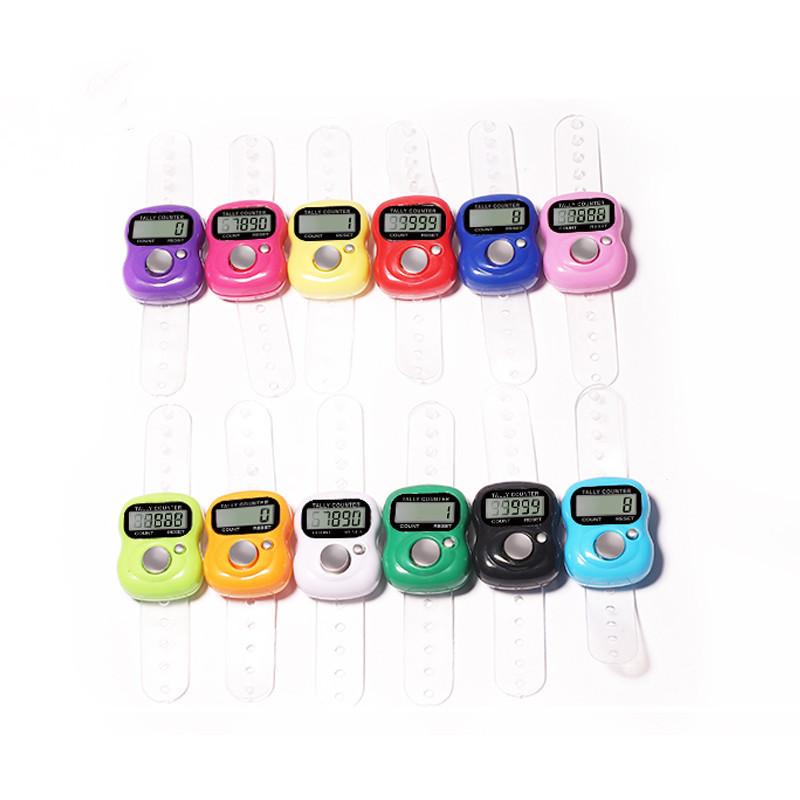 Mini Stitch Marker And Row Finger Counter LCD Electronic Digital Tally Counter For Sewing Knitting Weave Tool Key Number Count 1