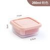 Two-layer Mini Refrigerator Organizer Sealed Onion Fruit Food Drain Storage Box Container Gadget Inner Sieve Separable Boxes