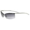 [Berkuto] Silver x Smoke Half Sunglasses, Eyeglasses, Fashion Glasses, Fashion Glasses, Men's, Women's, Round, Square, Transparent, Tinted, Small,