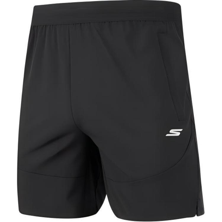 Skechers Moisture-Wicking Quick-Dry Woven Lightweight Comfortable Casual Shorts Men shorts Carbon-Black P223M028-0018 M