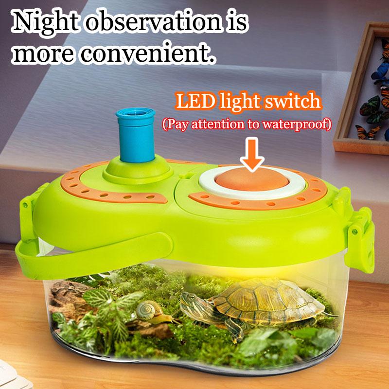 Kids Insect Viewing Box Outdoor Toy To Catch Insects Game Animal Growth Magnifying Glass Viewer Science Experiment Children Toys