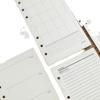 A6 40Sheets Loose Leaf Notebook Refill Spiral Binder Inner Page Grid Blank Line Diary Agenda PlannerSchool Stationery