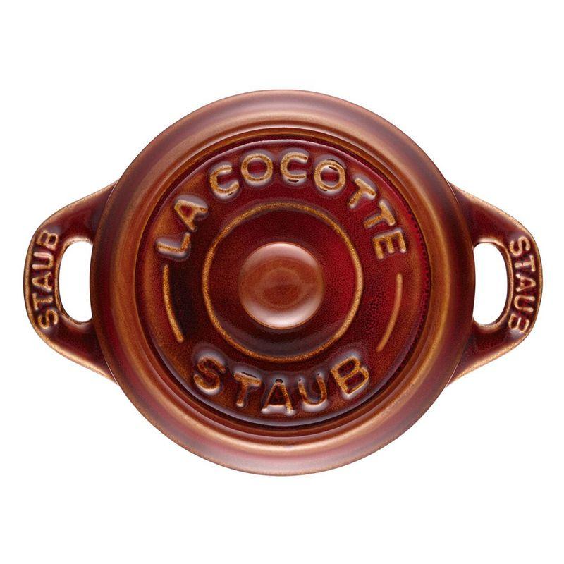Staub Ceramic Mini Cocotte Round 10cm (Antique Copper)