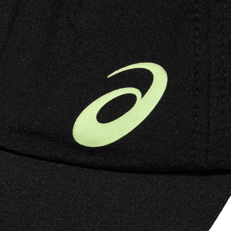 Asics Reflective Breathable Trendy Polyester Duckbill Cap Unisex caps Black 3013B305-001