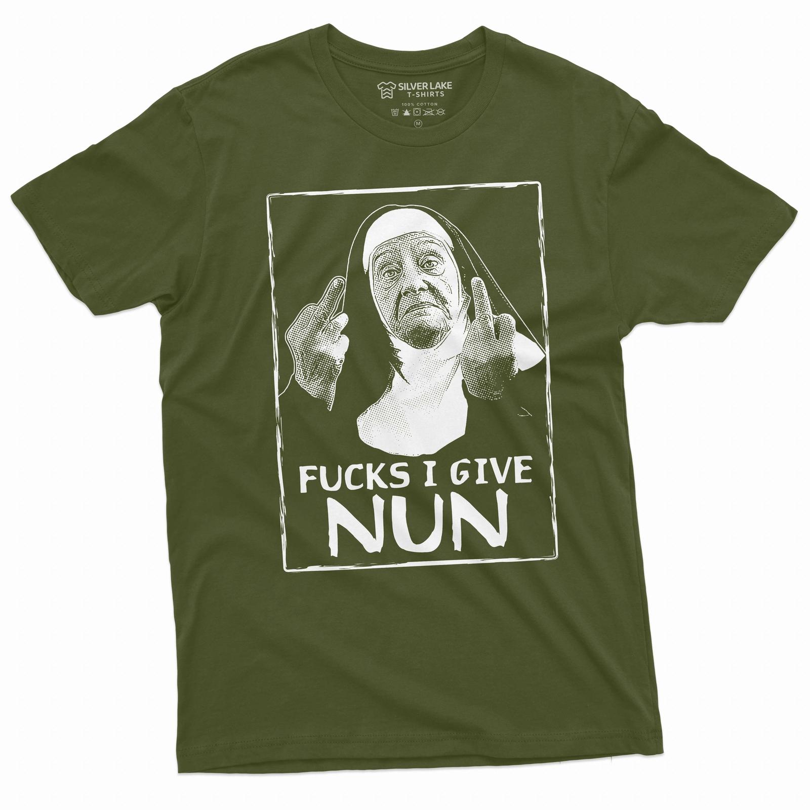 Nun F*cks Given: Men s Humorous Unholy Shirt - Perfect for Funny Gifts S разноцветный