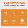 Upgraded Dog Stops Barking &scares Wild Dogs With Strobe Lights + 40kHz Sound (50ft Range).Safe,humane & Portable For Walks/outdoors