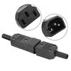 5pcs Universal 3 Pin Terminals Power Plug Adapter IEC 320 C14 Male C13 Female