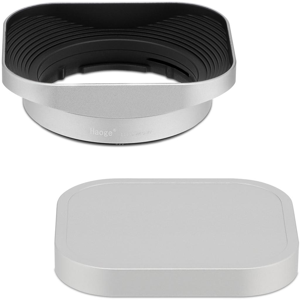 Haoge LH-OM45 Square Metal Lens Hood Shade for Olympus M. ZUIKO DIGITAL ED  45mm f/1.8 Lens 45/1.8